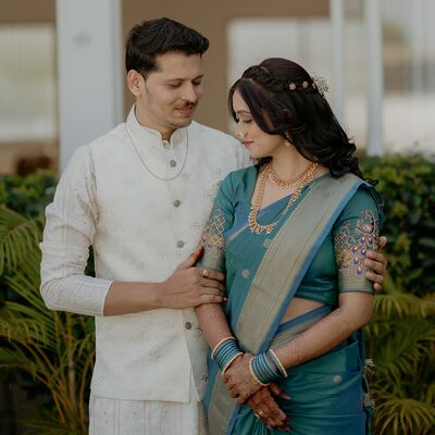 Happy Cinefolk Studio wedding couple